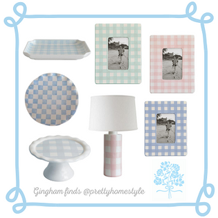 Add a little Gingham to your Home today!