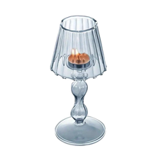  Glass Candle Dining Table Lamp Blue