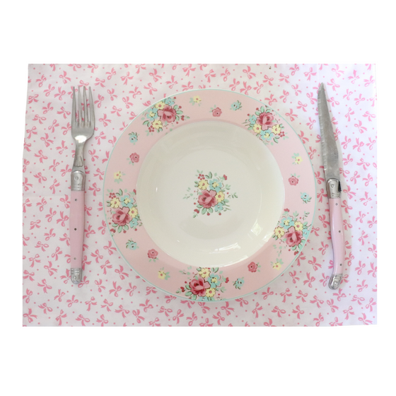Pink Bow Placemat