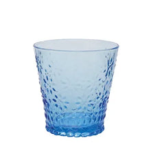  glass tumbler set of 4 light blue