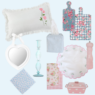  Embrace timeless elegance with Pretty Homestyle's blue and pink collections