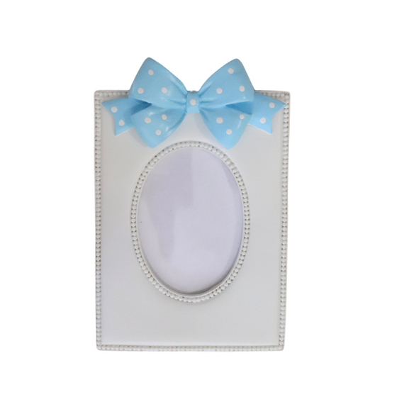 blue bow frame