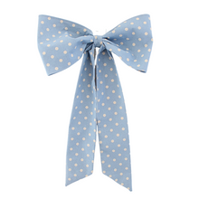  Blue polka dot House Bow