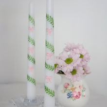  Bow Trellis Hand Painted Candle