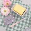 Lilac Butter Dish with lid