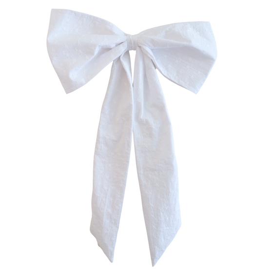 Vintage House Bow White