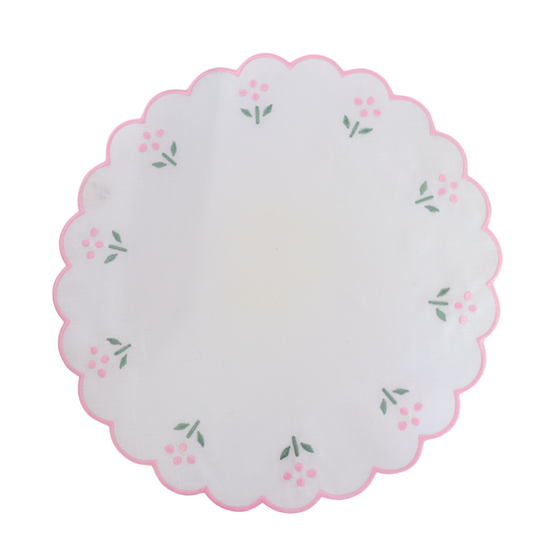 Scalloped Placemats ditsy floral 