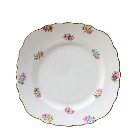 Tiny Roses Vintage tea plate