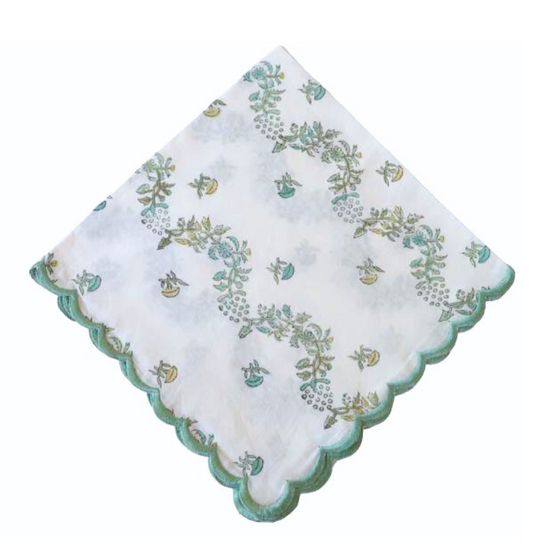 Trellis Green Napkin