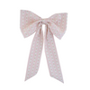 Vintage House Bow Pink Rose Bud