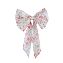 Vintage house bow red floral