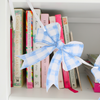 Gingham blue bow Paper Garland