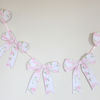 Pink Bow Paper Garland