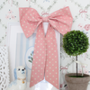 Pink polka dot House Bow