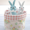 Blue rattan bunny