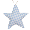 blue gingham star decoration
