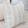 Blue and Green trellis cushion cover