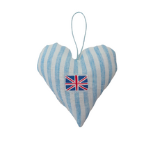  Union Jack Fabric Heart Blue Stripe