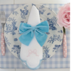 Blue Velvet Napkin Bow ( Set of four)