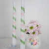 Bow Trellis Hand Painted Candle