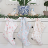 Shabby Chic Christmas Stocking Coquette Bow pink