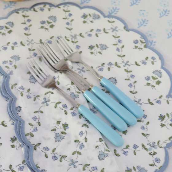 Cocktail Fork Sky blue