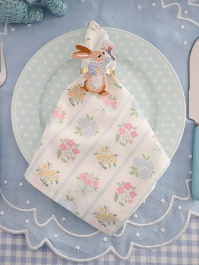 Floral posy cottage Fabric Napkins