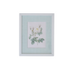 Botanical Prints with gingham frame