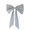 Vintage House Bow blue gingham