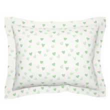  Pillowcase Sage hearts