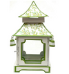 green leaf pagoda lantern