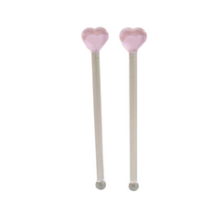  Heart cocktail stir sticks (set of two)