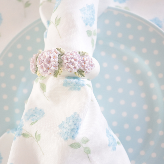 Hydrangea Napkin Ring ( SET OF TWO)