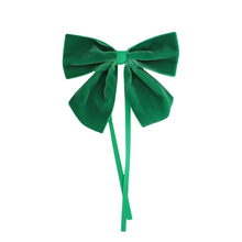  Light Green Velvet Napkin Bow ( Set of four)