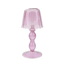  glass candle dining table lamp