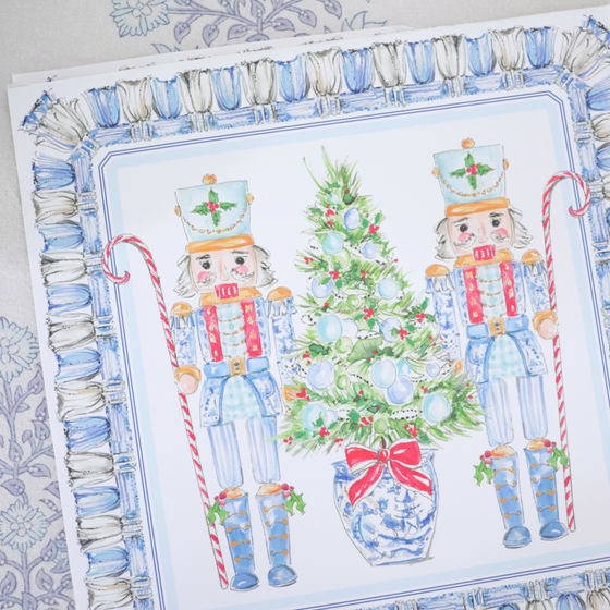 Chinoiserie Nutcrackers Square Placemat Set