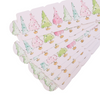 Pastel Christmas Trees Paper napkin ring