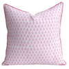 Block Printed Cushion Cover Pastel Pink