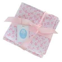  Pink Bow soft weave cotton napkin