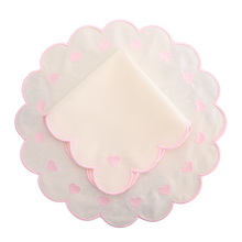  Pink Hearts Scalloped Placemat