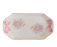  pink bow serving tray