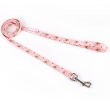  pink floral pet lead
