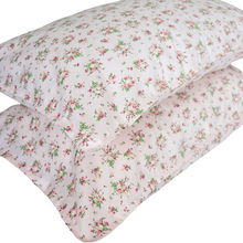  pink posy pillow case pair