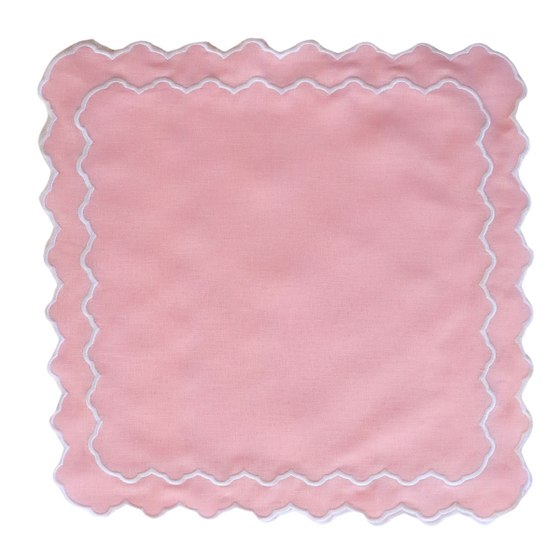 Pink Embroidered Placemat