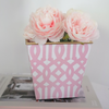 Pink Trellis Cachepot vase