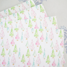  Pastel Holiday Trees Placemats Set