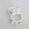 White Rose Napkin Rings ( SET OF TWO)