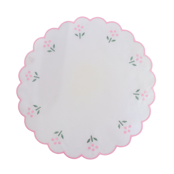 Scalloped Placemats ditsy floral  (Set of two)