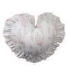 ruffle heart pillow