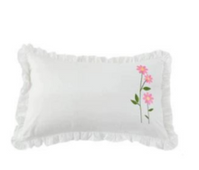  cream ruffle pillowcase pair